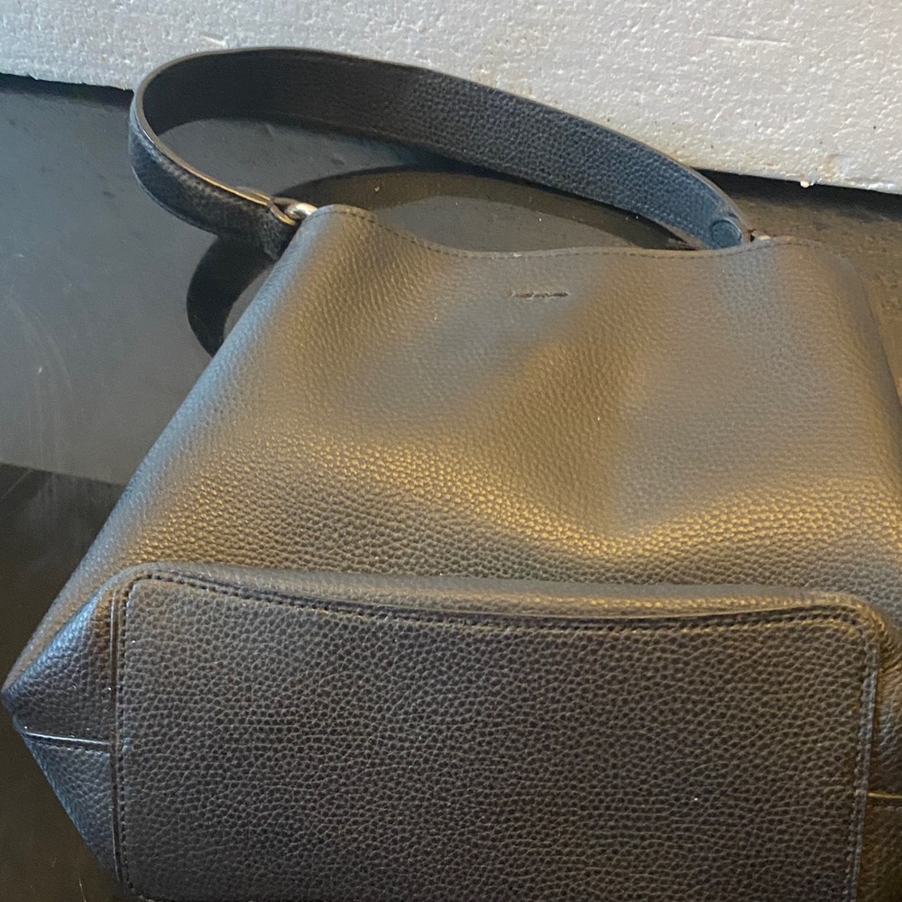 Coach Pebbled Black Leather Hobo Bag - Picture 4 of 5
